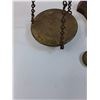 Image 3 : Antique Brass & Cast Iron Canada Post Scale w/Weights - 14" x 15" x 5"