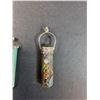 Image 3 : (2) Stone Pendants - (1) Aventurine Pendant & (1) Labrodorite Stone w/Colored Gems Stones