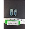 Image 1 : (2) Aqua Aura Quartz Stones