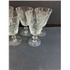 Image 4 : Pinwheel Crystal Decanter & (5) Liqueur Glasses