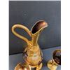 Image 5 : Murano Glass Style Decanter & (2) Liqueur Glasses