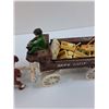 Image 3 : Vintage Cast Iron Horse Drawn Fruit & Vegetable Wagon w/Accessories