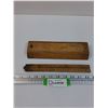 Image 1 : Vintage Wooden School Stationary Holder & Ruler
