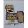 Image 1 : Vintage Nail Kit & Various Stamps & Assorted Token Coins