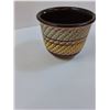 Image 2 : Vintage Ceramic Basket Style Design Vase - Made in Germany - 5" x 6"