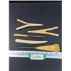 Image 1 : French Ivory: Shoe Horn, Glove Finger Stretchers, Book Page Turner, Button Hook