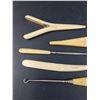 Image 2 : French Ivory: Shoe Horn, Glove Finger Stretchers, Book Page Turner, Button Hook