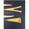 Image 3 : French Ivory: Shoe Horn, Glove Finger Stretchers, Book Page Turner, Button Hook