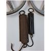 Image 6 : (2) Vintage Scales & (2) Metal Pulleys - 12" Diameter