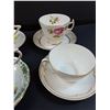 Image 4 : (6) Tea Cup & Saucer Sets: Royal Albert, Pheonix, Royal Trent, Royal Stafford