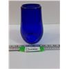 Image 1 : Vintage Cobalt Blue Glass Lamp Shade - 6.5" x 4.5"