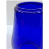 Image 2 : Vintage Cobalt Blue Glass Lamp Shade - 6.5" x 4.5"