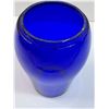 Image 4 : Vintage Cobalt Blue Glass Lamp Shade - 6.5" x 4.5"