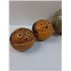 Image 4 : (4) Owl Decor Art on Gourds & Glass Orb - 5.5"