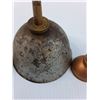 Image 2 : (3) Vintage Oil Cans: Eagle Brand (7" x 4.5") & (2) Copper & Tin