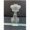 Image 1 : Clear Glass Kerosene/Oil Lamp Base -10" x 5.5"