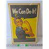 Image 1 : Rosie the Riveter Promotional Poster 17.25" Tall x  11.5"