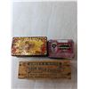 Image 3 : Hillaby's & Mazawattee Tins, Skim Milk Cheese Wooden Box