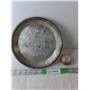 Image 1 : New England Pie Plate & Brass Plated Trinket Holder