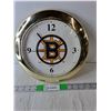 Image 1 : Boston Bruins Hunter Wall Clock 11.5"