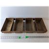 Image 1 : Vintage Metal 4 Piece Bread Pan - 24" Long