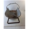 Image 3 : Galvanized Tray with Handle & Vintage Horse Hames
