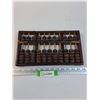 Image 1 : Vintage Wood & Brass Abacus - 12.5" x 7" x 1"