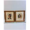 Image 1 : Pair of Indigenous Petit Point Picture - 12" x 14"