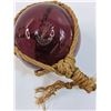 Image 3 : Vintage Maroon Colored Fish Float - 5" Diameter