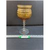 Image 1 : Italian Empoli Amber & Clear Glass - 10.5" x 5"