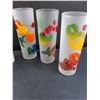 Image 3 : (5) Fire King Vintage Frosted Glass Set - 6.5" Tall