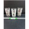 Image 1 : (3) Vintage Frosted Leaf Glasses Set