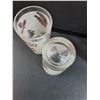 Image 4 : (3) Vintage Frosted Leaf Glasses Set
