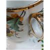 Image 2 : Staffordshire Potteries Antique Tea Cup (1850's) Hand Painted - Has Hairline Crack