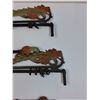 Image 2 : (4) Vintage Metal Curtain Rods (Extendable) - 17" x 5"