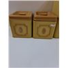 Image 2 : (6) Vintage Kitchen Canister Lot