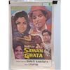 Image 2 : "Sawan Ghata" Vintage East Indian Movie Poster - 27" x 20.5"