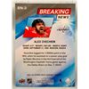 Image 4 : Alex Ovechkin Breaking News 1500th Point Hockey Card