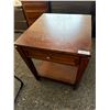 Image 1 : Wooden Side Table With Single Drawer and Lower Shelf