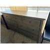 Image 2 : 8-Drawer Wooden Dresser With Grey Finish