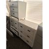 Image 2 : White Dresser and Matching Night Stand shaker style laquer white