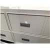 Image 7 : White Dresser and Matching Night Stand shaker style laquer white