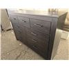 Image 2 : Black Barnwood style 9-Drawer Wooden Dresser With Metal Handles