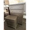 Image 1 : Signature Design by Ashley Chest of Drawers and Nightstand in Gray Finish