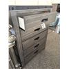 Image 3 : Wooden barnwood style grey Dresser with Five Drawers and Rivet Detail