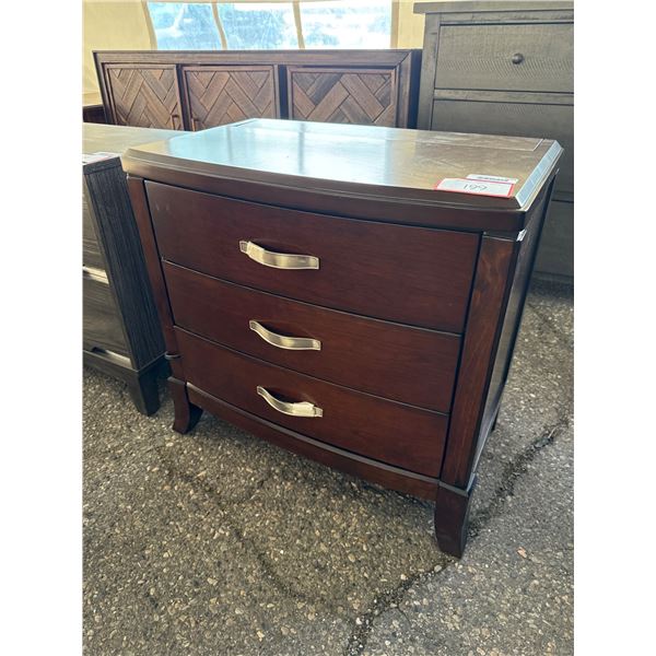 Wooden Delaney Nightstand with Hidden Compartment and Power Outlet