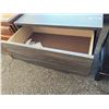 Image 3 : 2-Drawer Wooden Nightstand with Gray Wood Finish