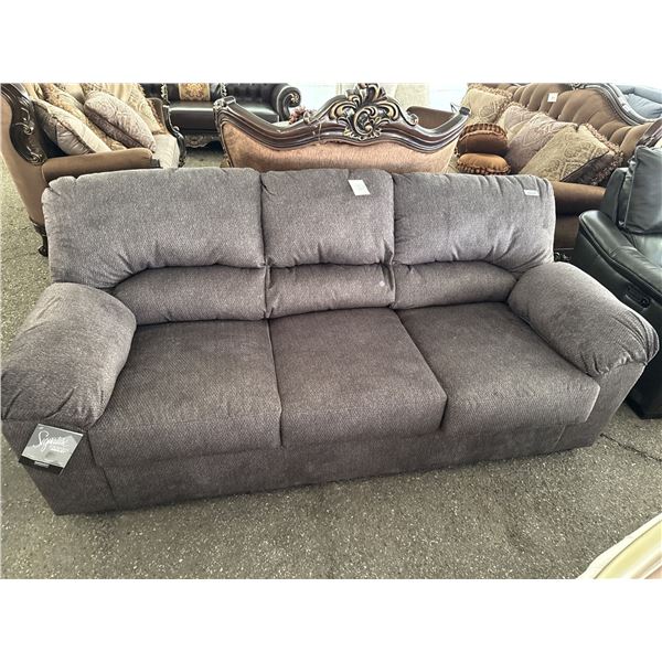 Three-Seat Sofa by Signature Design by Ashley in Gray Upholstery