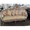 Image 1 : Diana Sofa and matching Loveseat set with Ornamental Detailing includes all decor pillows
