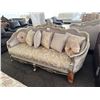 Image 4 : Diana Sofa and matching Loveseat set with Ornamental Detailing includes all decor pillows